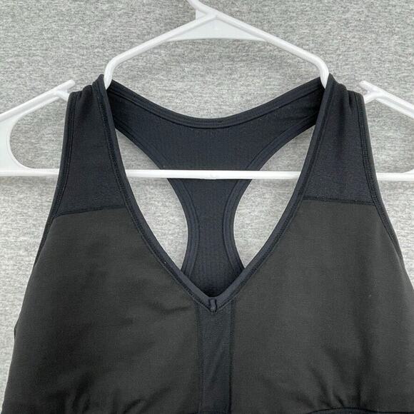 Lululemon Tank Top Womens 4 Black Racerback Adj Bra Activewear Yoga Jogging - Picture 5 of 8